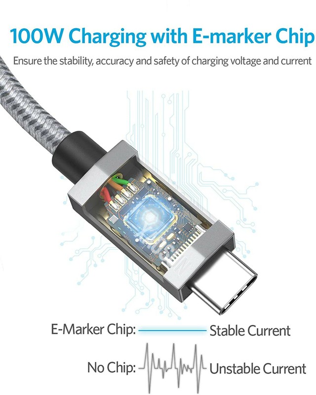 Xaosun 2.0 USB-C to USB-C 6 foot cable for Android devices gallery