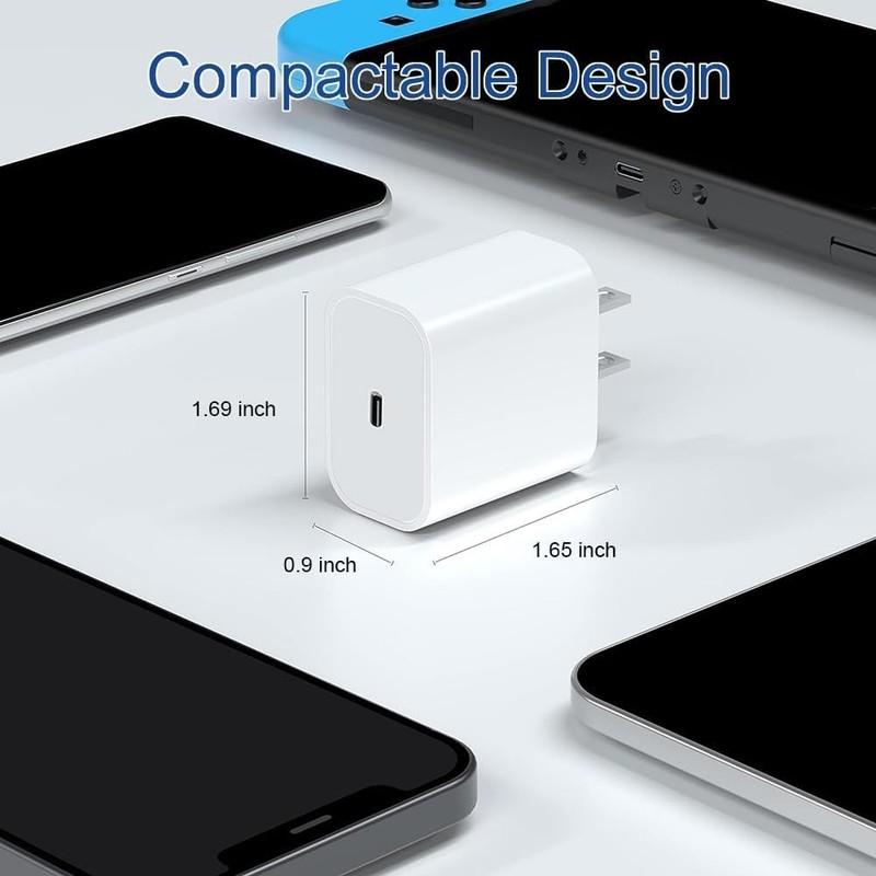 3 Original Carga Rapida USB-C De 20W Cargador Para iPhone 17 16 15 Pro Max Plus gallery