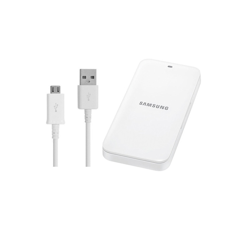 Samsung Galaxy S5 Battery Charger White OEM External Slim Portable Spare Power