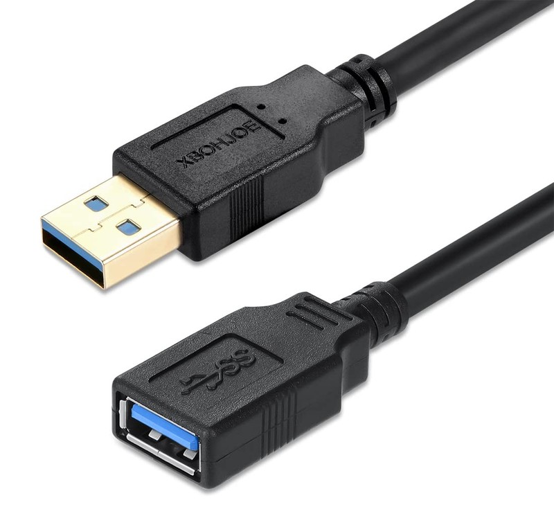 USB 3.0 Extension Cable 1.5FT High Speed 3.0 USB Extender Cord A to Female Da…