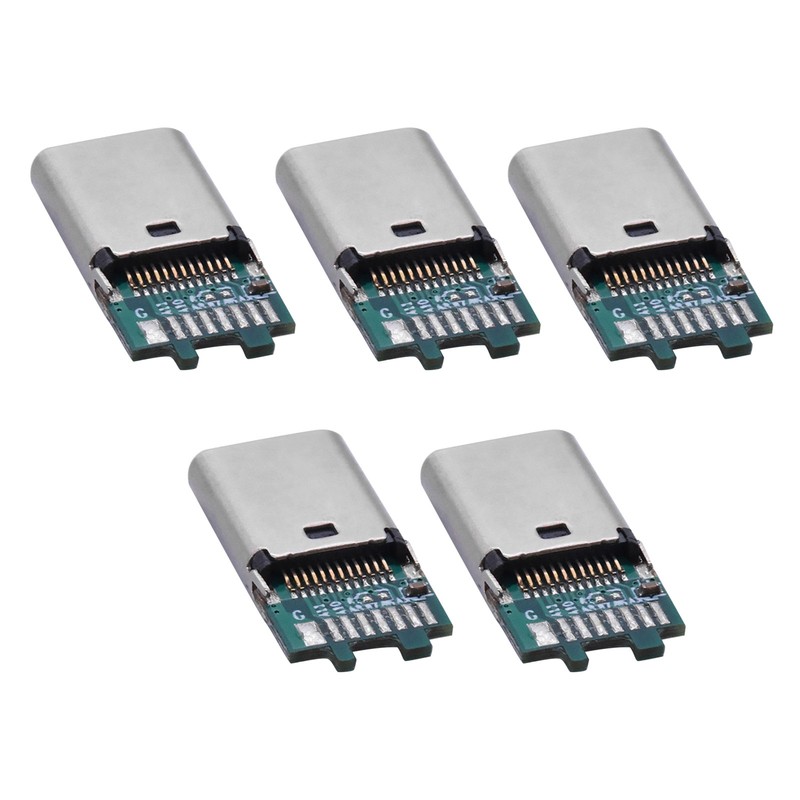 5Pcs Type-C USB3.1 24Pin Female Jack PCB USB Connector Socket Board Breakout PCB gallery