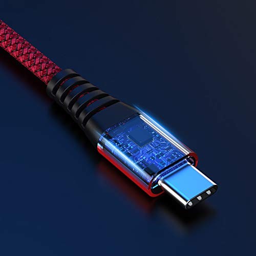 1ft Short Nylon Braided USB Type C Cable A 2.0 to USB C Fast Charging Cord gallery
