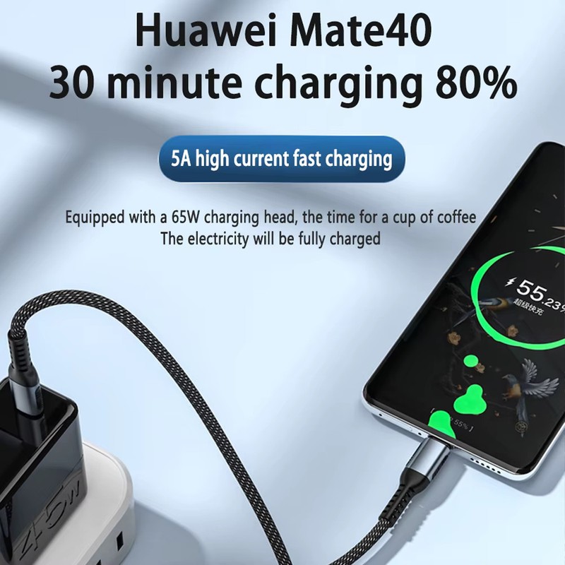 240W USB-C to USB-C Fast Charging Cable 100W PD E-Marker for iPhone 15 MacBook gallery