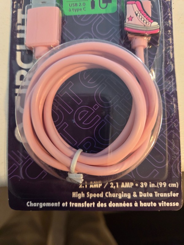 Circuit USB-A to USB-C Cable Pink 39in High Speed Charging Data Transfer gallery