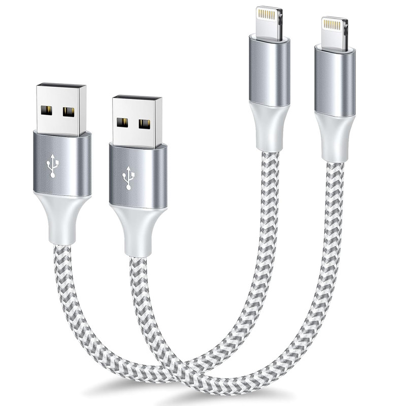 [Apple Mfi Certified] Short Iphone Charger 1Ft 2Pack,Usb a to Lightning Cord gallery