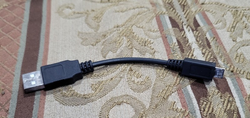 Micro-USB-B to USB-A Charge/Sync Cable for Digital Cameras, Black 3″