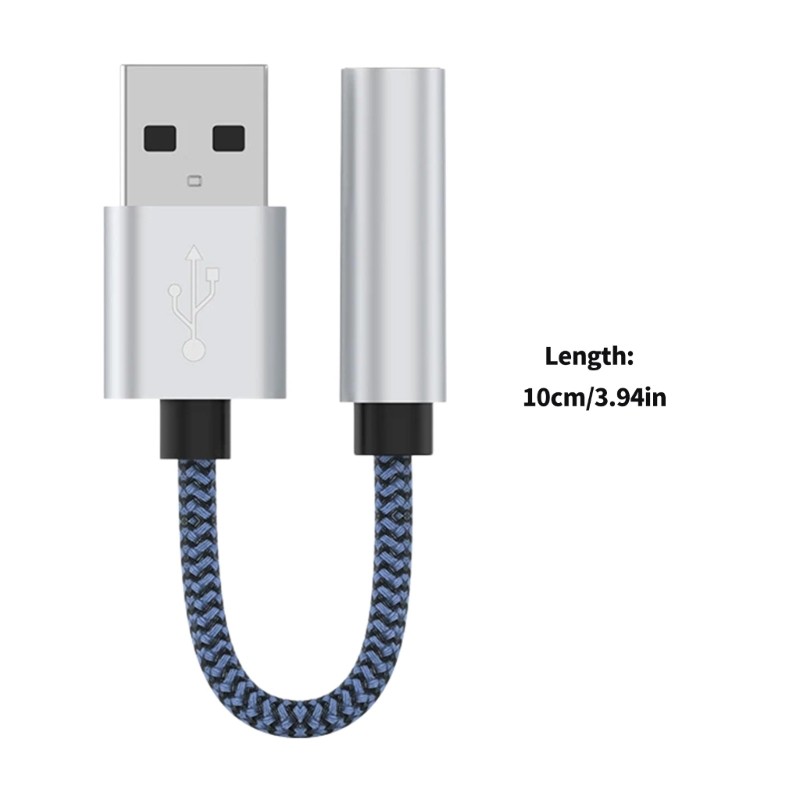 USB to 3.5mm Female Headphone Adapter USB to Sound Dongle Cable Sound Card gallery