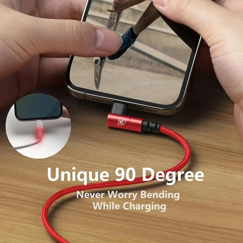 For iPhone Charger Cable Heavy Duty Braided USB Charging Lead Data Sync 1M 2M 3M gallery