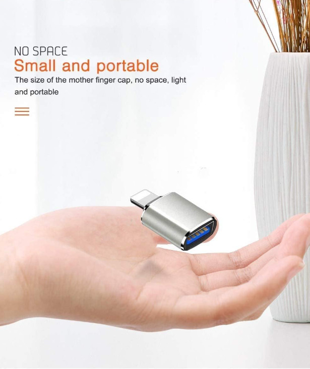 (Apple Mfi Certified) Lightning Male to USB Female Camera Adapter, gallery