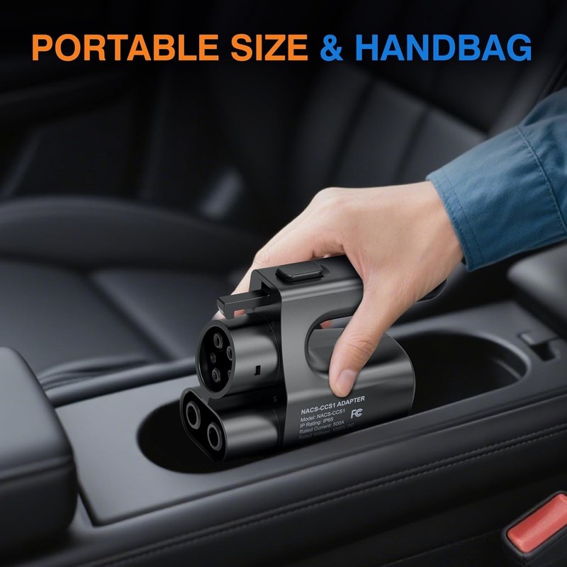 NACS to CCS1 Adapter 500A DC Tesla Supercharger Fits Ford, Rivian, GM EVs "READ" gallery