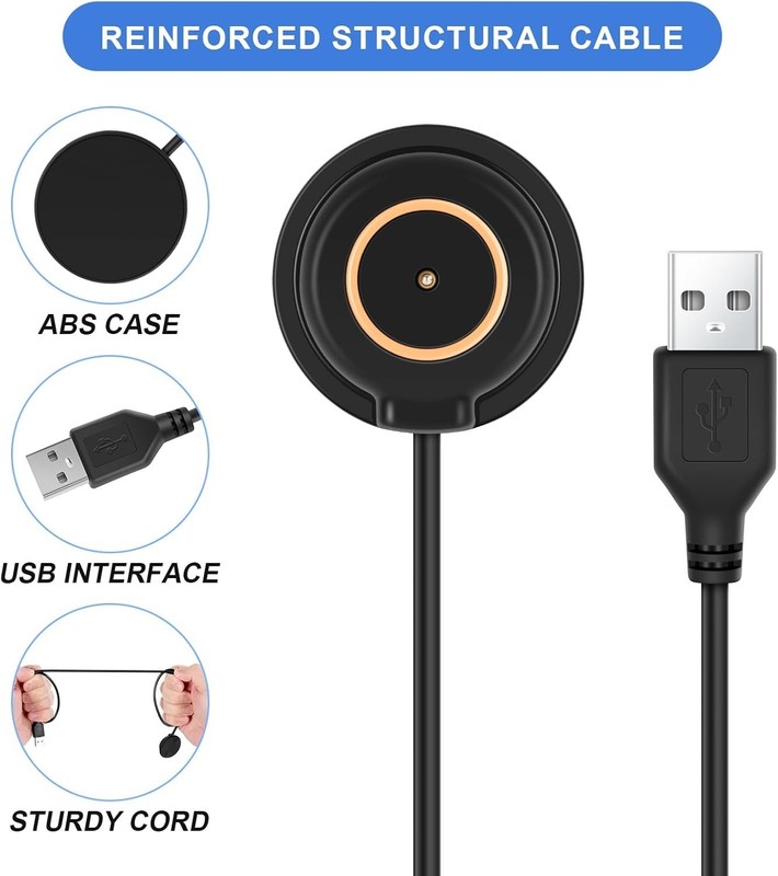 Fast Charging 2-Pack Magnetic Cable Set with Smart LED for Olight Flashlights gallery