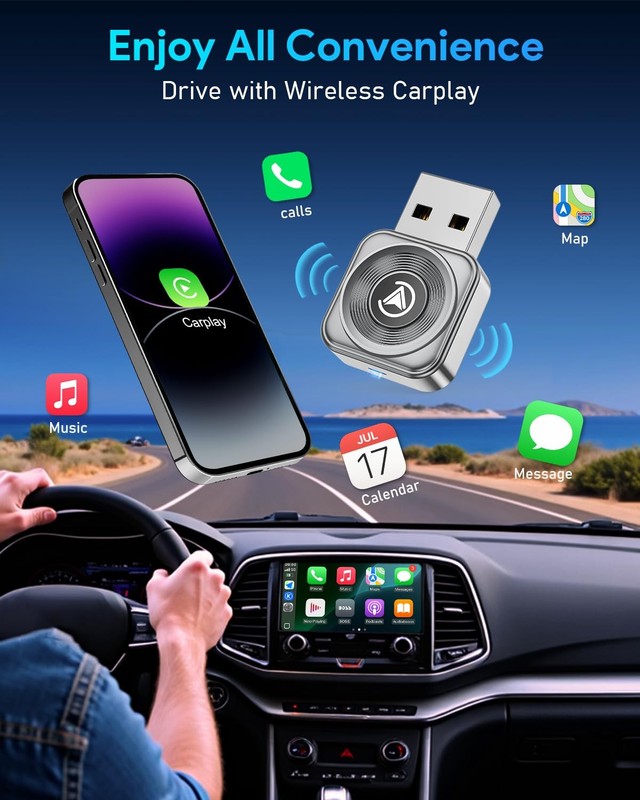 Visoud Wireless CarPlay Adapter iPhone Apple—Ultra Mini(60% Reduced Size),202... gallery