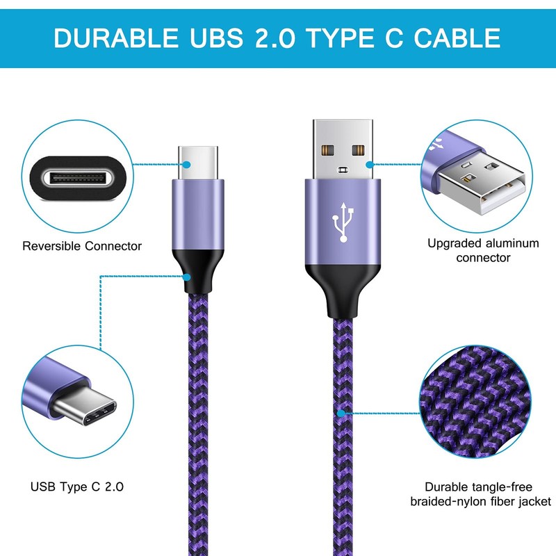 [6FT,2 Pack] Android Fast Charging Cable Port Charger Cord USB A to Cell Long... gallery