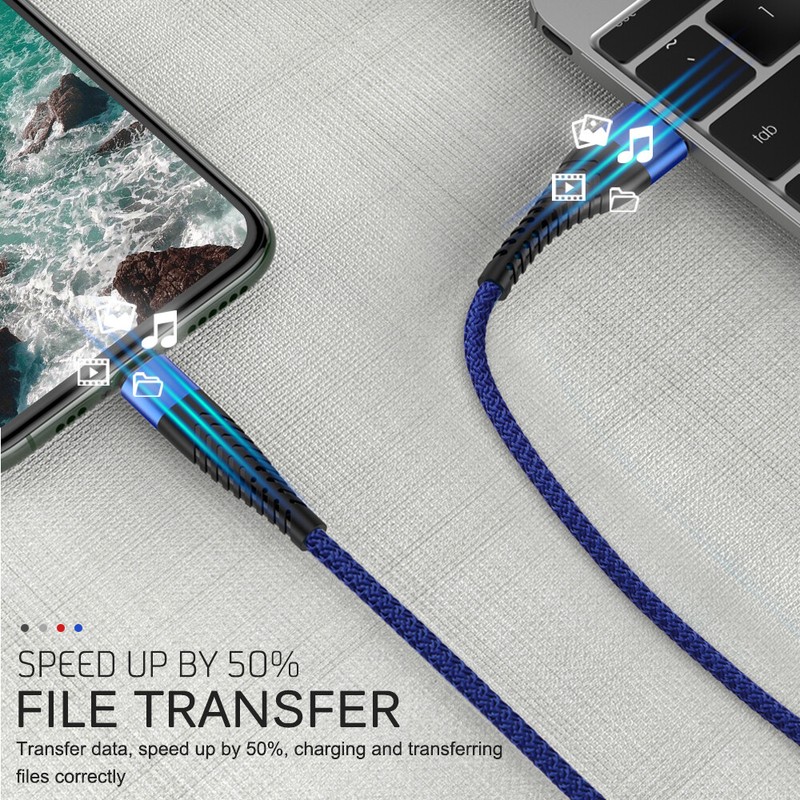 Heavy Duty Braided USB C Type-C Fast Charging Data Sync Charger Cable Long Cord gallery