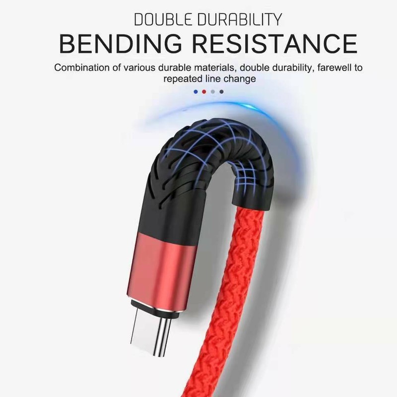 Heavy Duty Braided USB C Type-C Fast Charging Data Sync Charger Cable Long Cord gallery