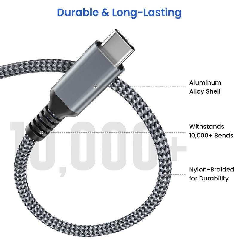 Elebase for New iPhone 17 Air Pro Max Charging Cord 10FT,Long USB C to C 60W ... gallery