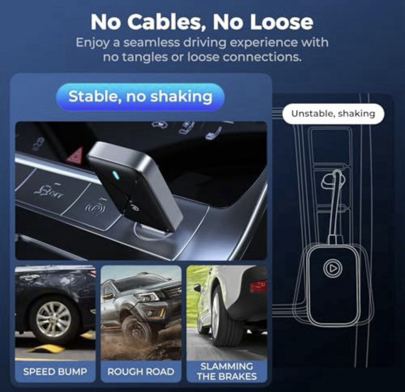 Wireless CarPlay Adapter for iPhone, Mini Size for Apple CarPlay Adapter, Con... gallery