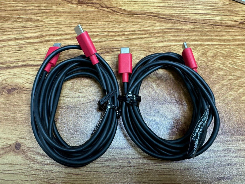 2 PACK!! Verizon 6Ft Charge and Sync Cable for USB-C Devices – Black/Red 2PACK!