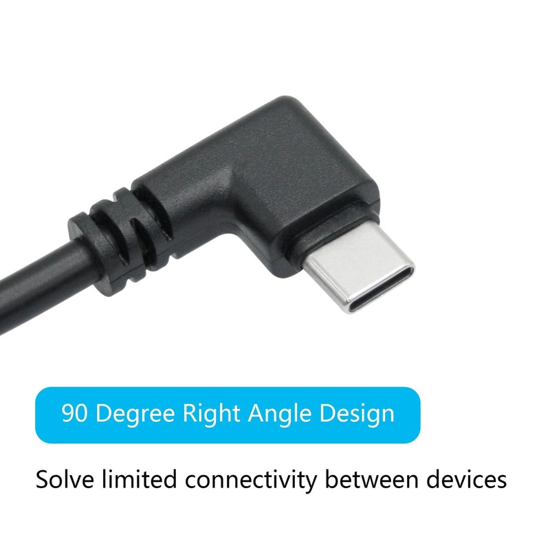 4 PCS Short Right Angle USB C To 4 Pin Bare Wire Open End 11 Inch 22AWG 5V/3A gallery
