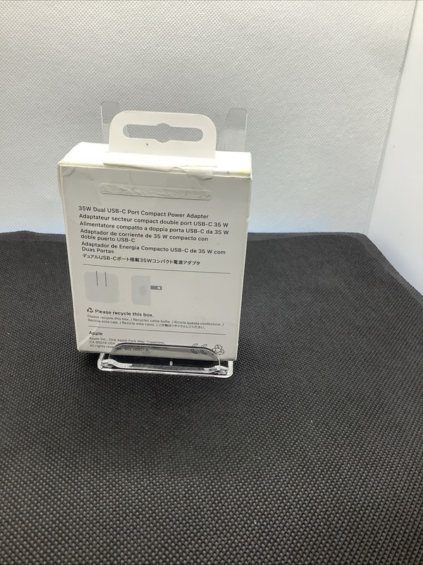 Genuine Apple 35W Dual USB-C Port Compact Power Adapter Open Box gallery