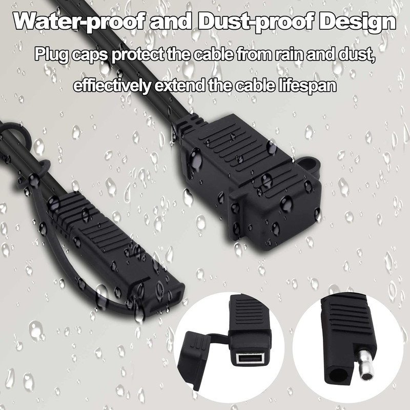 SAE to USB Adapter Motorcycle Cable SAE Quick Connector to 5V 2A USB a Female Po gallery