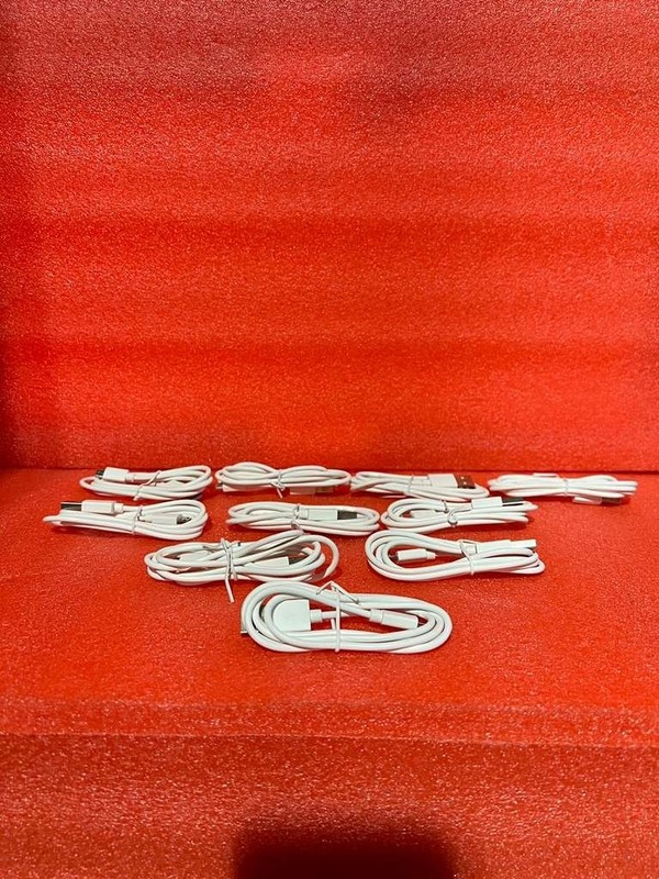 Lot of 10 – USB-A to Micro USB Charging Cable Cord – White