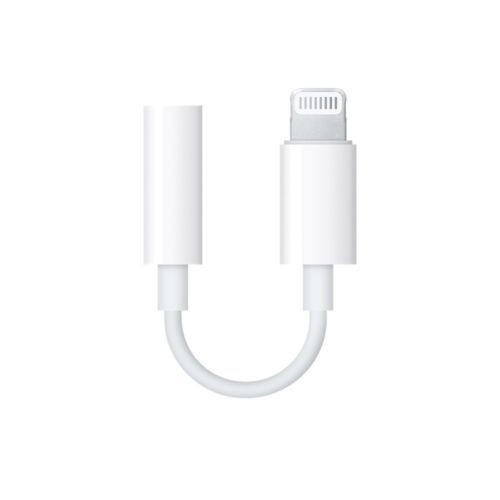 Authentic Apple Lightning to Headphone 3.5mm Jack Adapter – White MMX62AM/A