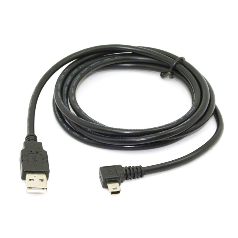 1.8m USB B Type 5pin Male 90 Degree Left Angled to USB 2.0 Male Data Cable7249