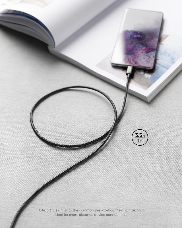 Anker USB C to C Cable, 2-Pack Type C 100W Charger Cord, Fast 3ft, Black gallery