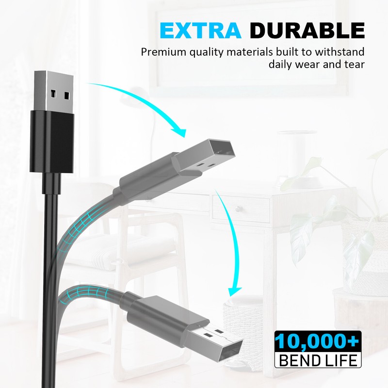 10ft USB Charging Cable for LG K40, Aristo 2/3/4, Solo LTE, Rebel 4, Journey gallery