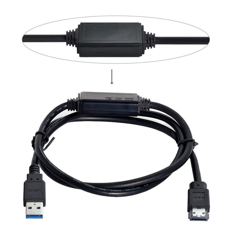eSATA external SATA 3G bps Convertor Adapter for 2.5″ 3.5″ hard disk to USB 3.0