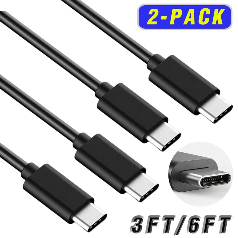 2-Pack 3ft/6ft USB C to USB C Fast Charge Cable Cord For iPad Pro 11-inch M5/M4