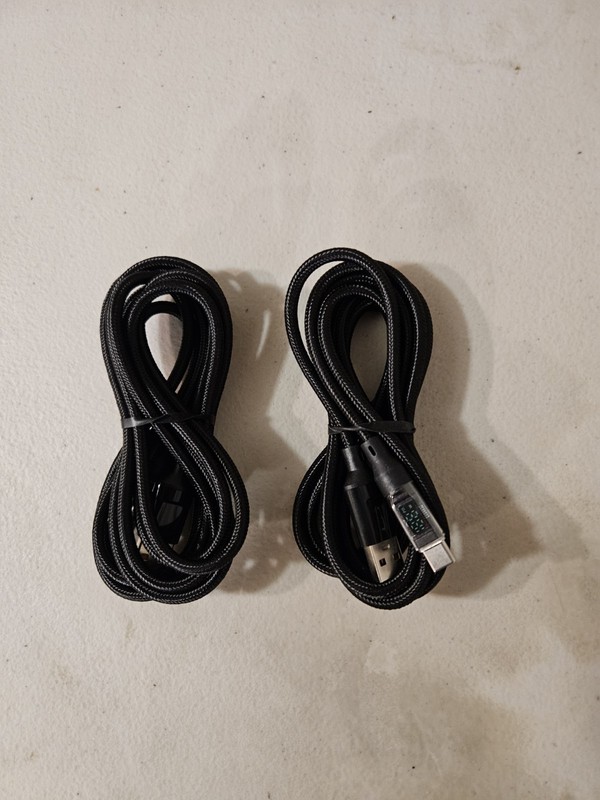 180W Fast Charge USB A To Type C Cable W/Led Digital Display 2 included in order