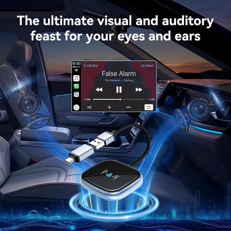 Wireless Android Auto Adapter Latest NFC Touchscreen Connectivity Wireless Plug gallery
