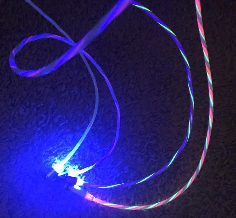 MAGNETIC CANDY FLOW LED LIGHT USB Cable charger magnet FOR ALL MICRO-C PHONES gallery