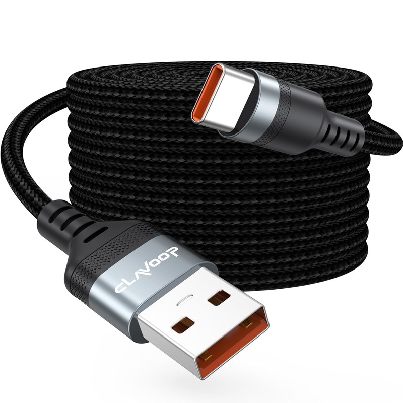 20 FT USB C Cable Long, 18W Fast Charging USB a 2.0 to USB-C Charge Cord 20