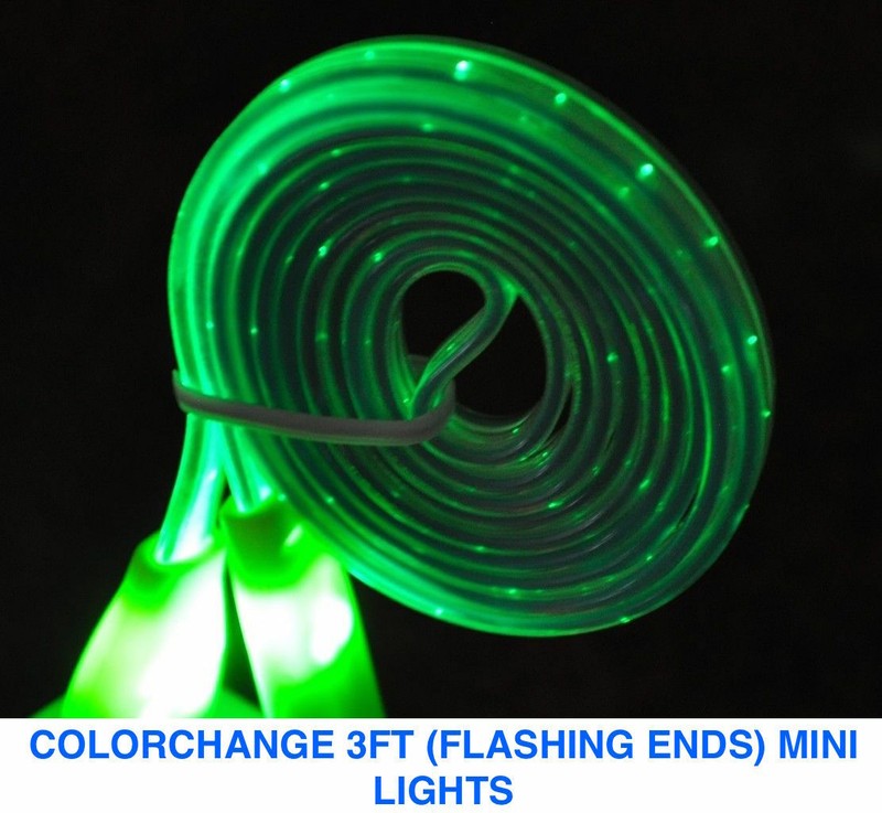 LED LIGHT CHANGE USB Data Cable charger FOR iphone X 8 7 6S plus 5S ipod touch 5 gallery