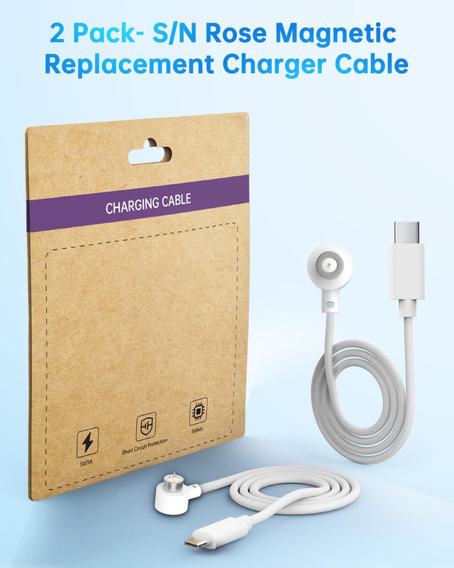 2 Pack Charger 2.62FT Single-Point Magnetic 6Mm Replacement Charging Cable gallery