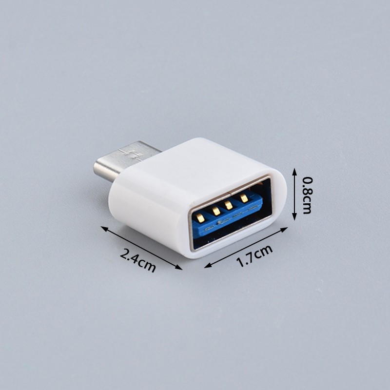 Mini Type C To USB Adapter OTG Data Connectors For Android Mobile Phones+ F6 gallery