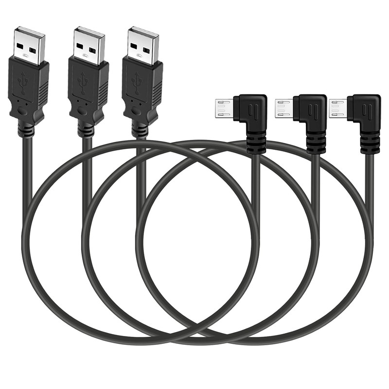 Micro USB Cable 1Ft – Left Angle, Data Transfer, Fast Charging Cord Short 12 …