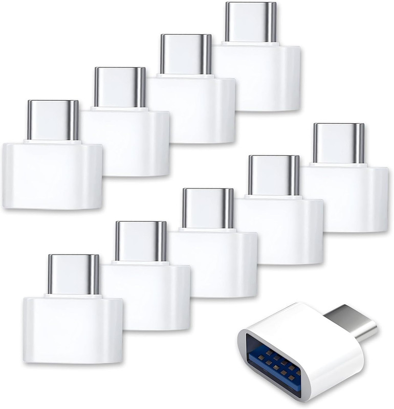 10 Pack USB-C to USB Adapter, USB Type-C to a Female for Flash Drive, Mouse, Key gallery