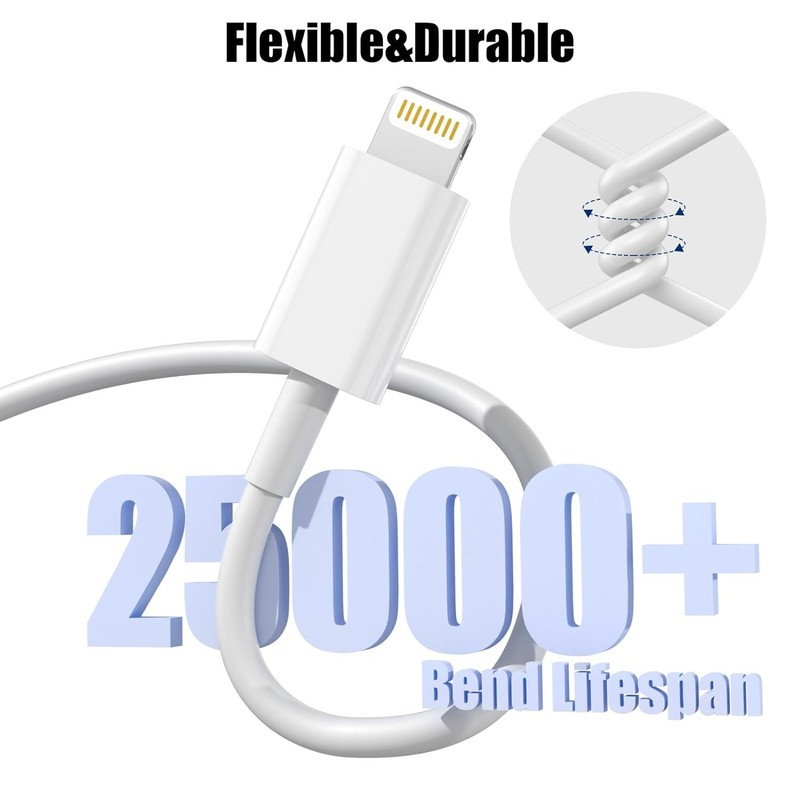 USB Fast Charger Cable Cord For iPhone 14 13 12 11 Pro Max XR SE XS X 8 7 6s Lot gallery