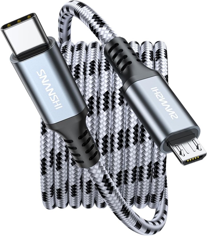 Durable 6 ft USB C to Micro USB Charging Cable - For Devices & Accessories gallery