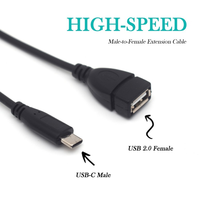 5x USB 3.1 Type-C Male to USB-A 2.0 Female OTG Data & Charging Cable Adapter NEW gallery