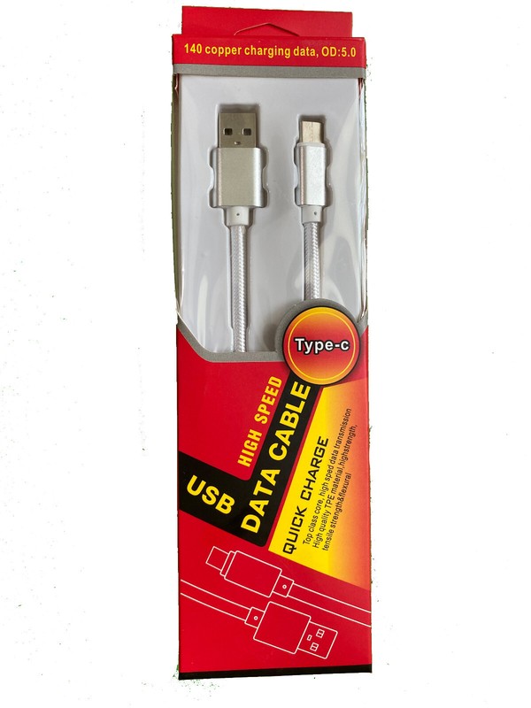 USB A to USB Type C Fast Charging Cable High Quality Nylon Braided (4 Pack) 3ft gallery