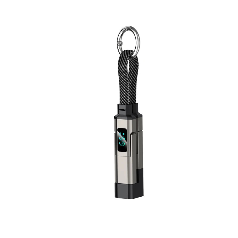 4 in 1 Short Type C Keychain Lanyard Data Cable Braided PD Fast Charging Cord gallery