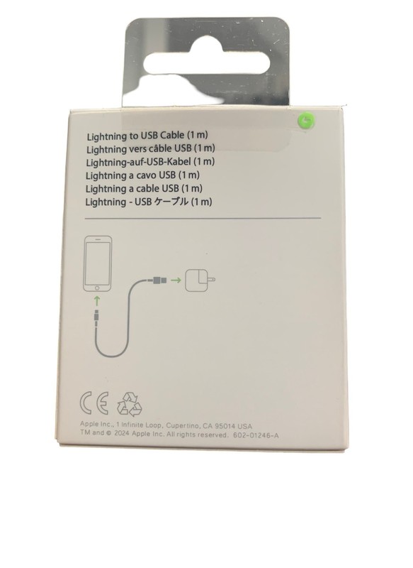 2 PACK Apple 1M (3.3') USB Type-A to Lightning Charging Cable A1480 (MXLY2AM/A)™ gallery