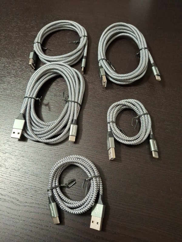 etguuds USB-A to USB-C Cable SKU TC-UAC0501G Fast Charging Nylon Braided Charger