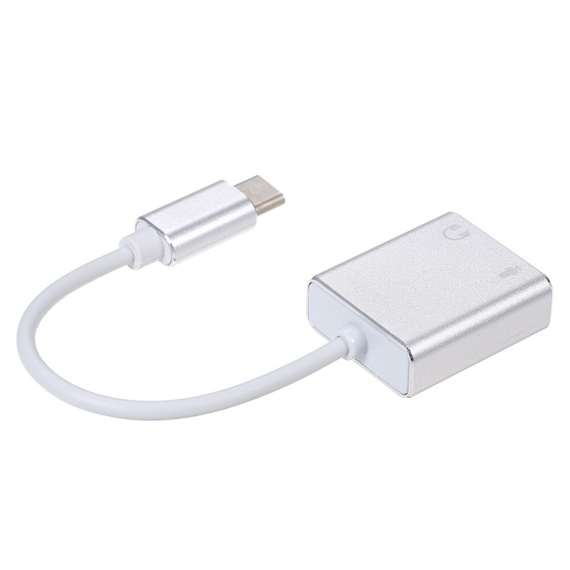 USB Type-C External Sound Card 7.1 Cable Cord Lead Stereo Audio Mic Adapter AU gallery