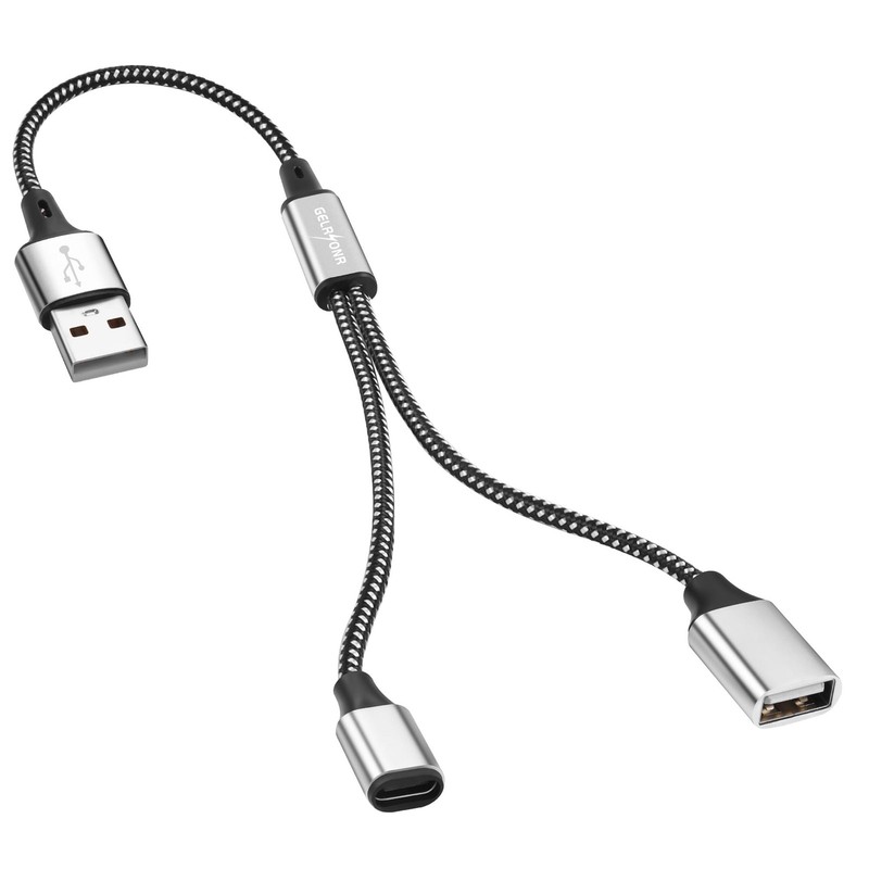 USB Splitter Y Cable, USB A Male to 2 Female Extension Cord, USB 2.0 Splitter…